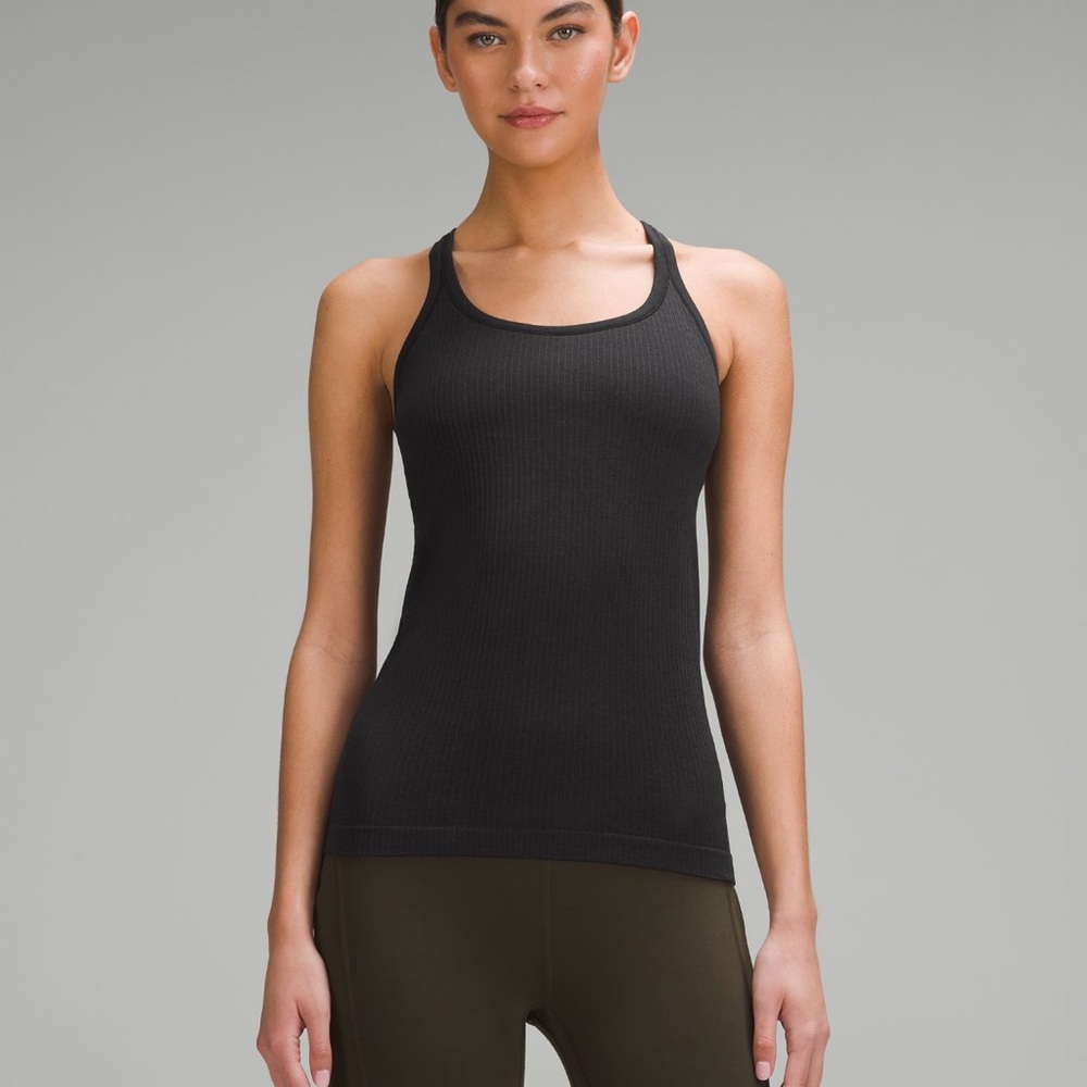 Lululemon Black Ribbed Women's Tank Top